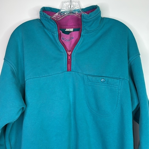 Vintage Columbia Blue Pullover Sweatshirt Ladies Large - Picture 2 of 9